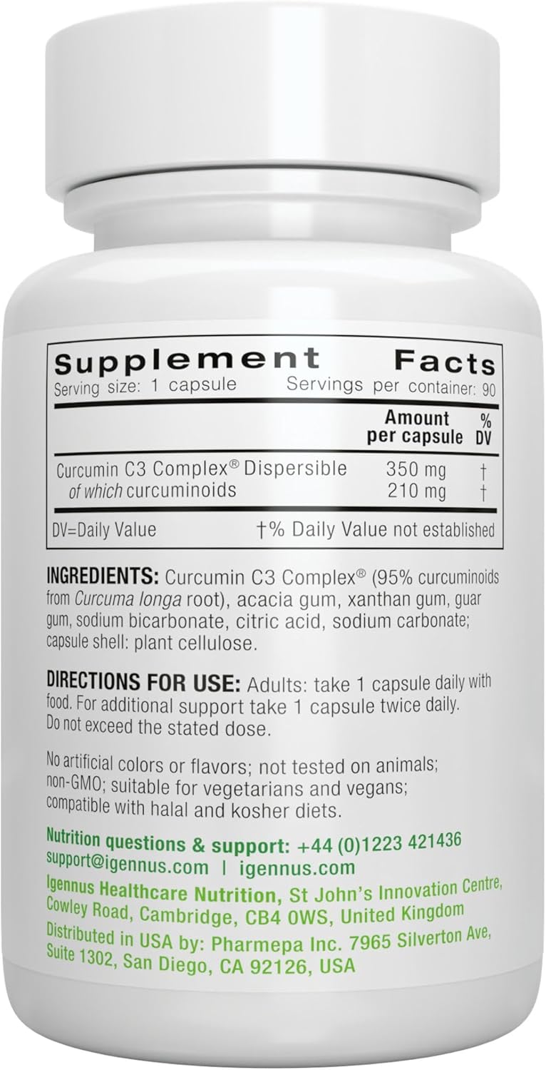 Igennus Women's Multivitamin & Minerals + Curcumin C3 Complex Bundle - Vegan, Sustained Release, Advanced Formula with High Absorption