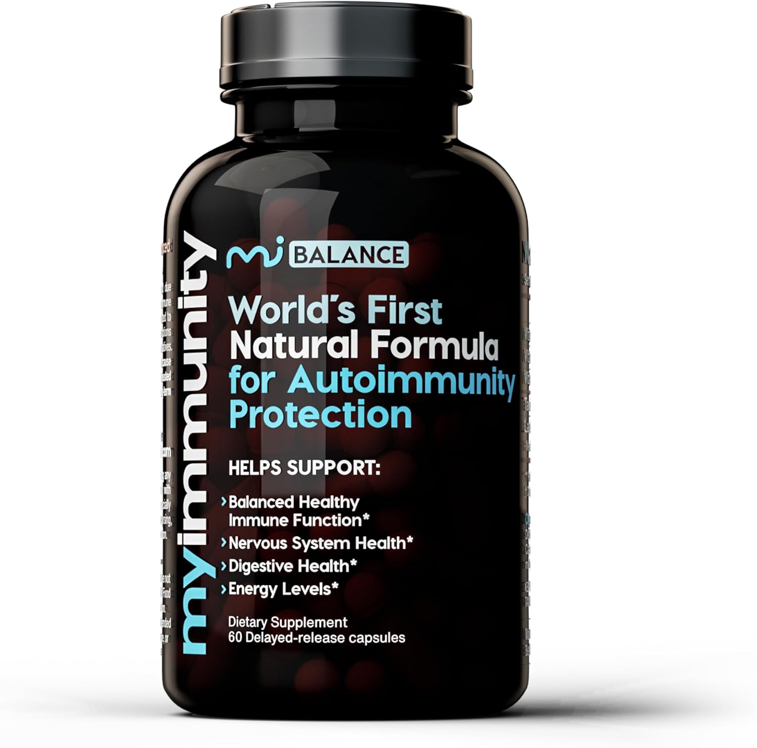 Immune Balance Supplement with Grass-Fed Lactoferrin, Taurine, Vitamins D3, K2 & B12 | Delayed-Release for Gut & Overall Wellness | Low Lactose, USA-Made