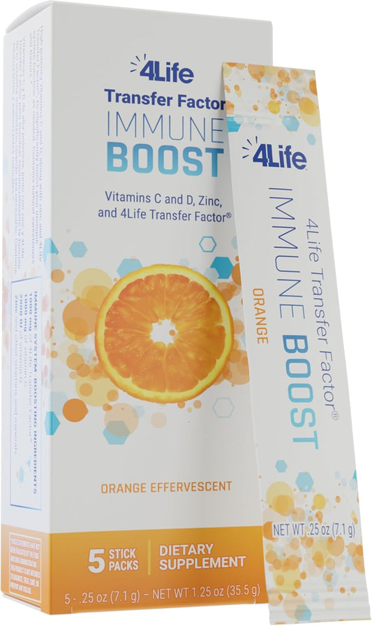 Immune Boost Powder Packs - Transfer Factor, Zinc, Vitamin C - 4Life Wide Spectrum Immune Defense