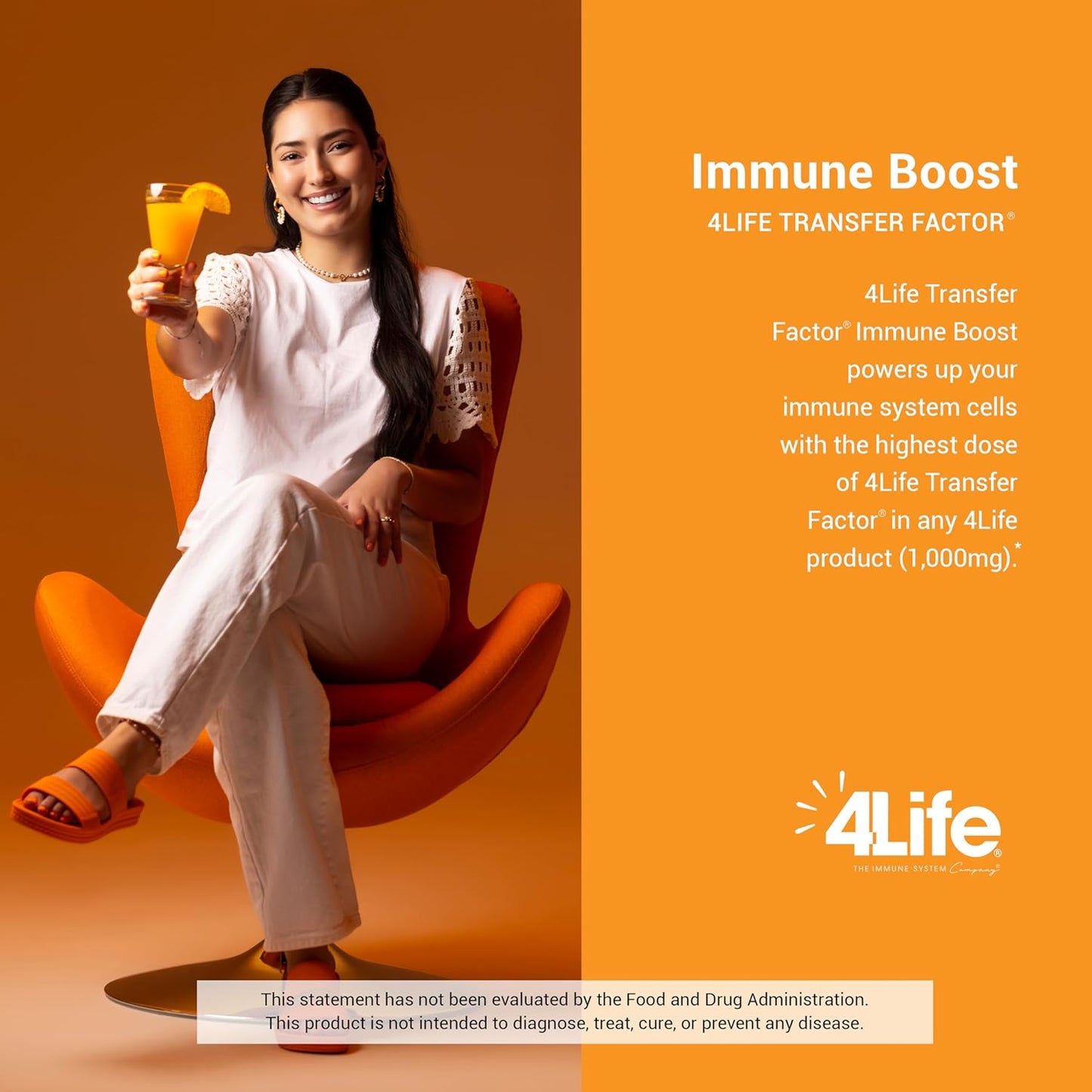 Immune Boost Powder Packs - Transfer Factor, Zinc, Vitamin C - 4Life Wide Spectrum Immune Defense