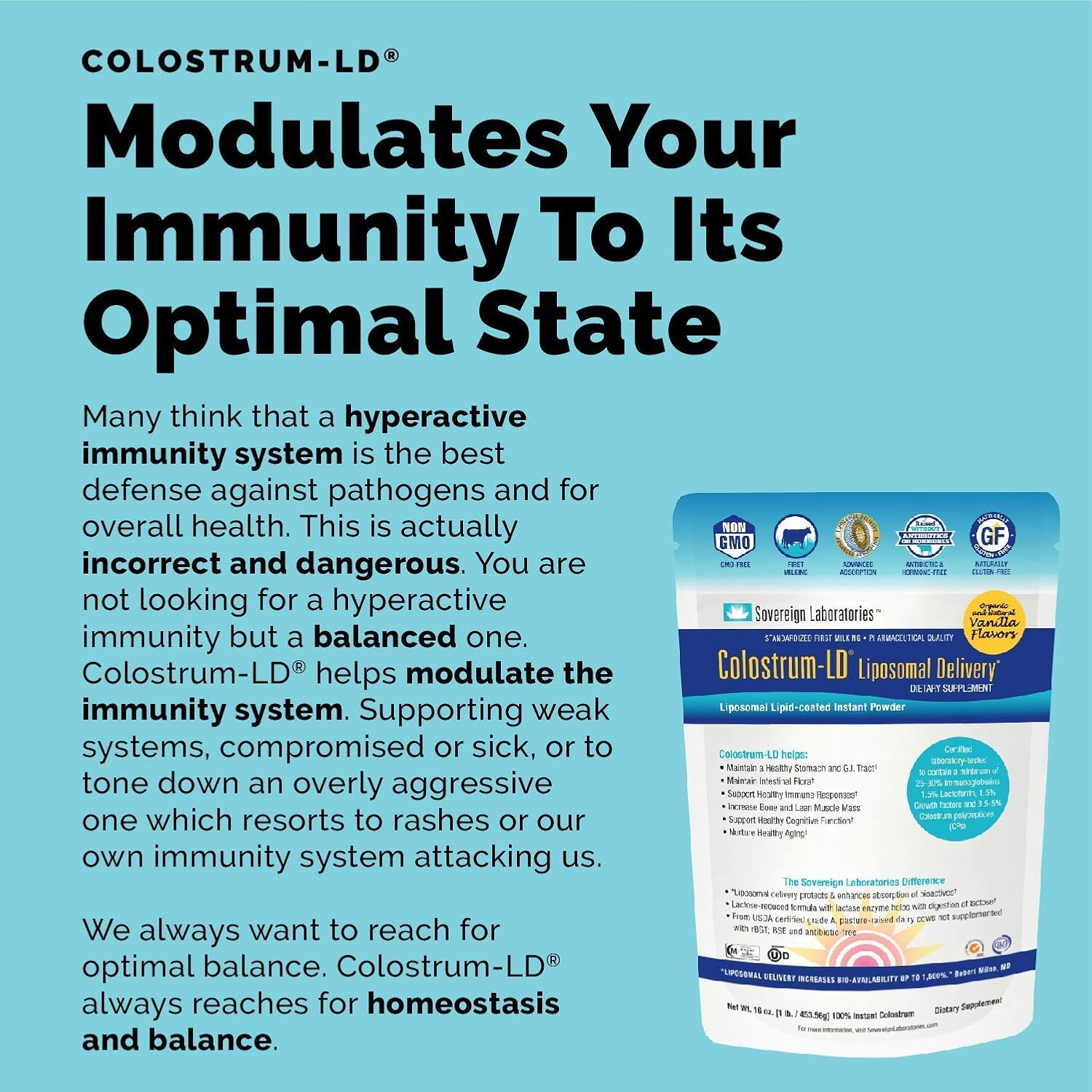 Immune-Boosting Colostrum-LD and Vitamin C Bundle - Support Gut Health and Immunity with Rosehips and Bioflavonoids - 94 Days Supply