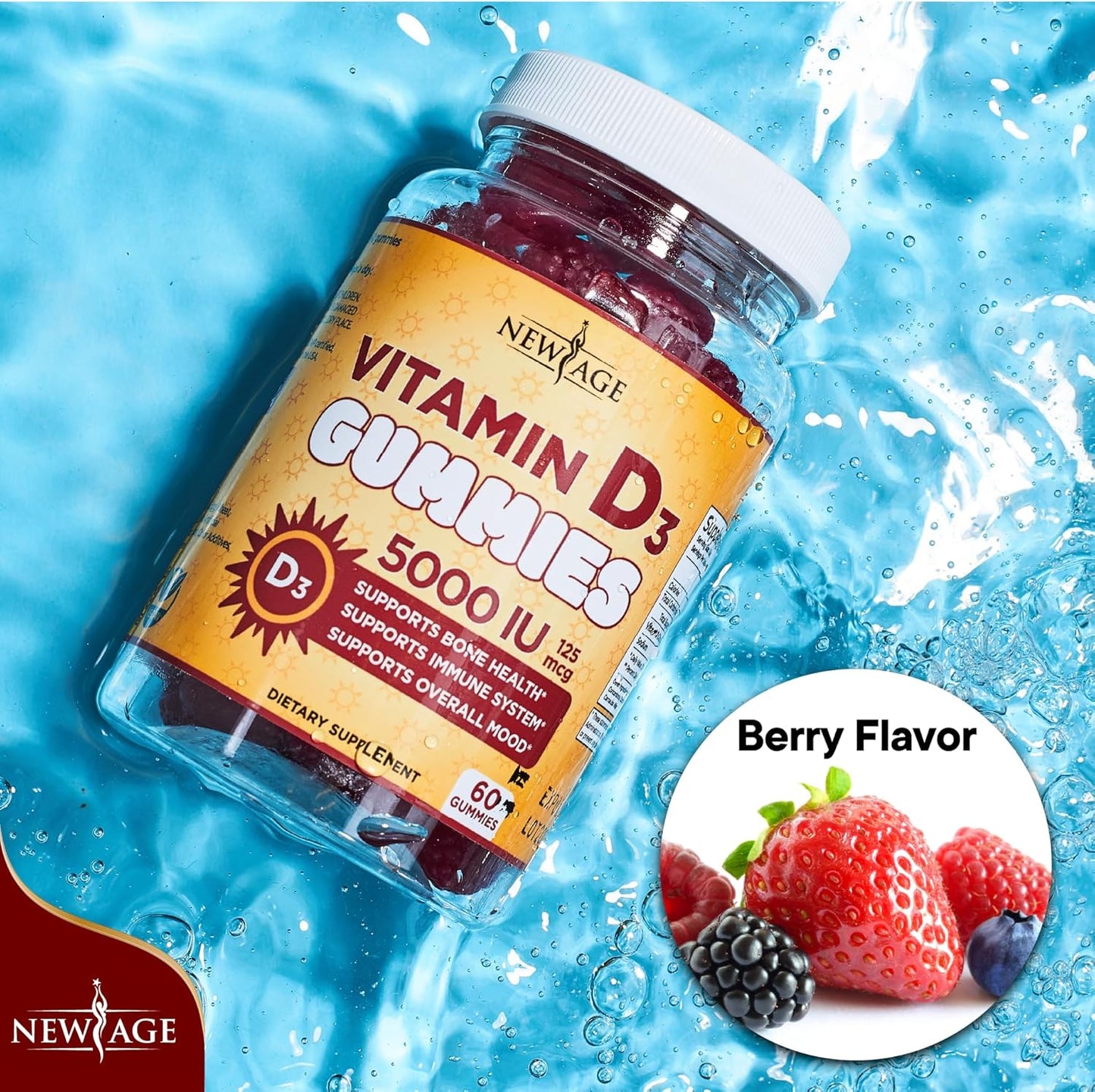 Immune Boosting Combo: Vitamin D3 and Zinc Gummies - 2 Pack, 120 Count
