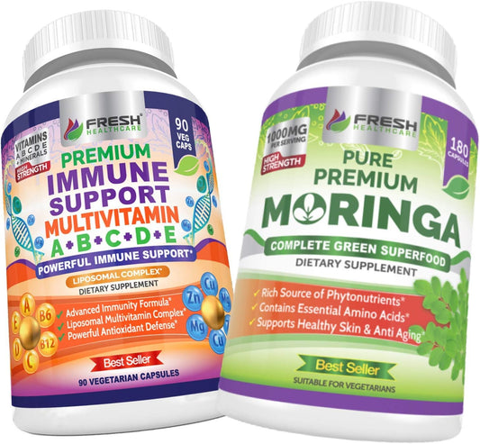 Immune Boosting Multivitamin and Moringa Superfood Bundle