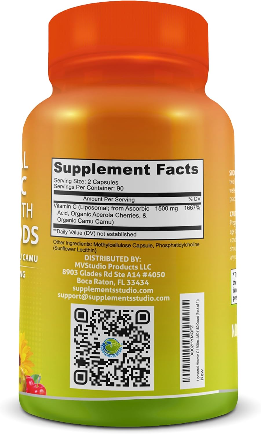 Immune-Boosting Supplement Bundle: Quercetin with Bromelain and Liposomal Vitamin C 1500mg for Overall Health Support