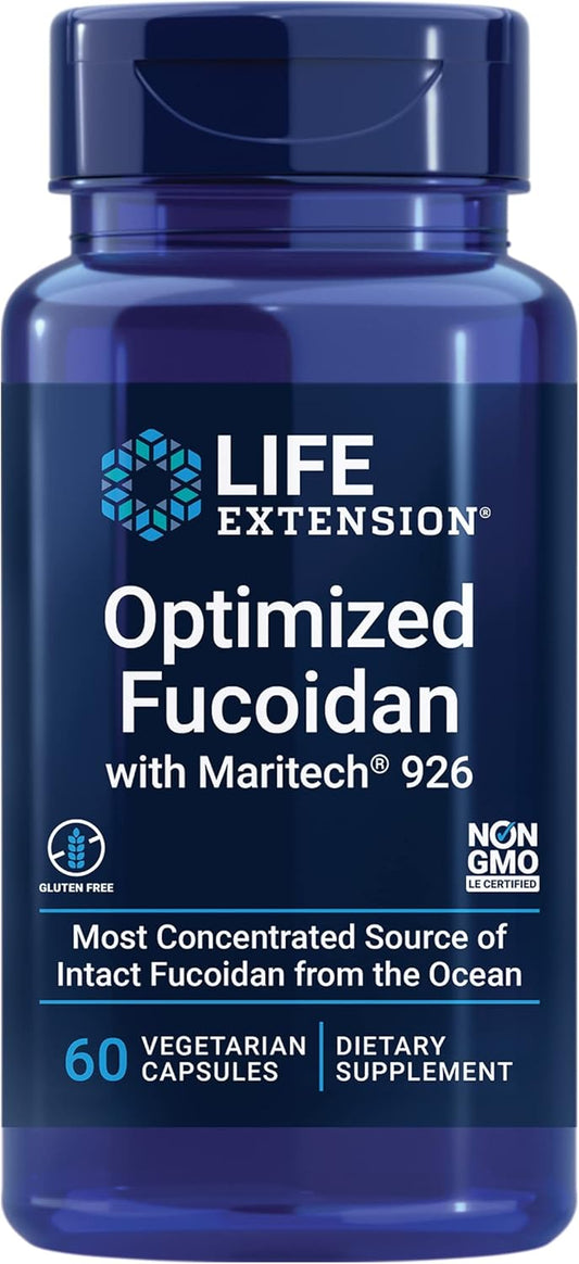 Immune Function Support: Life Extension Optimized Fucoidan with Maritech® 926, 60 Capsules, Gluten-Free, Non-GMO, Vegetarian
