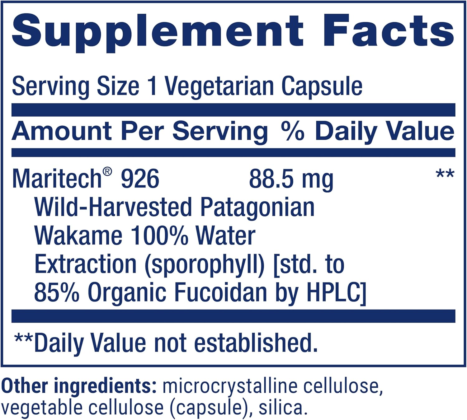 Immune Function Support: Life Extension Optimized Fucoidan with Maritech® 926, 60 Capsules, Gluten-Free, Non-GMO, Vegetarian