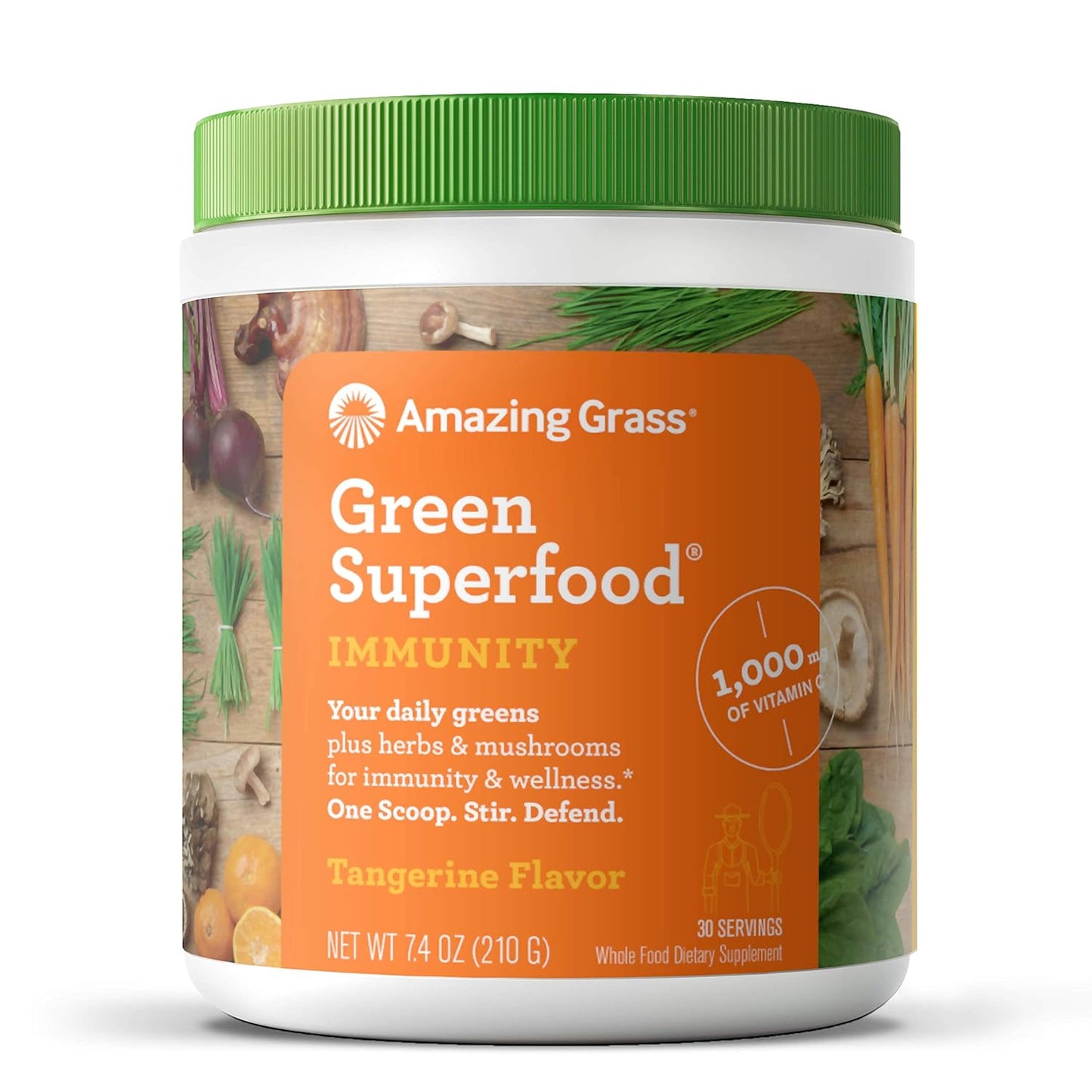 Immune Support and Detox Greens Blend Superfood Powder by Amazing Grass