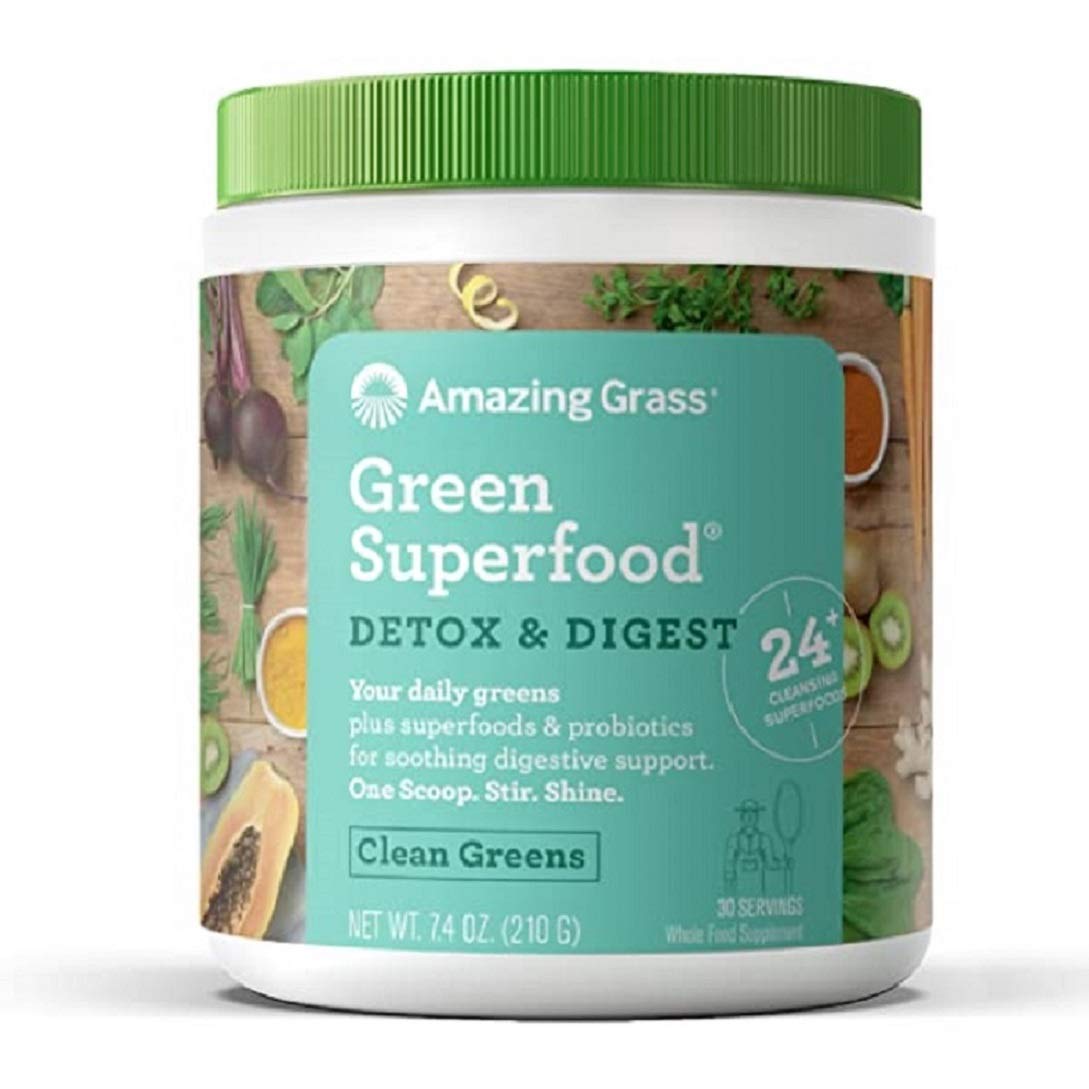 Immune Support and Detox Greens Blend Superfood Powder by Amazing Grass