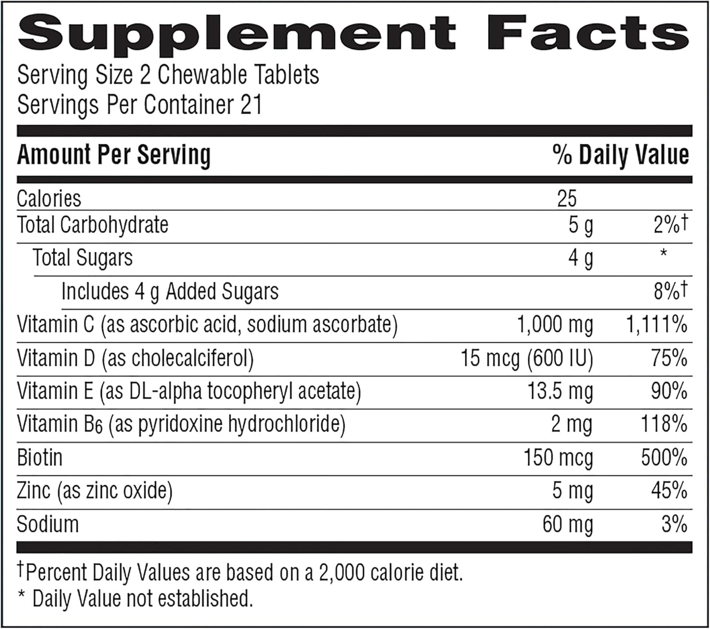 Immune Support Chewable Tablets with Vitamin C & D - Orange Blast Flavor - 42 Count