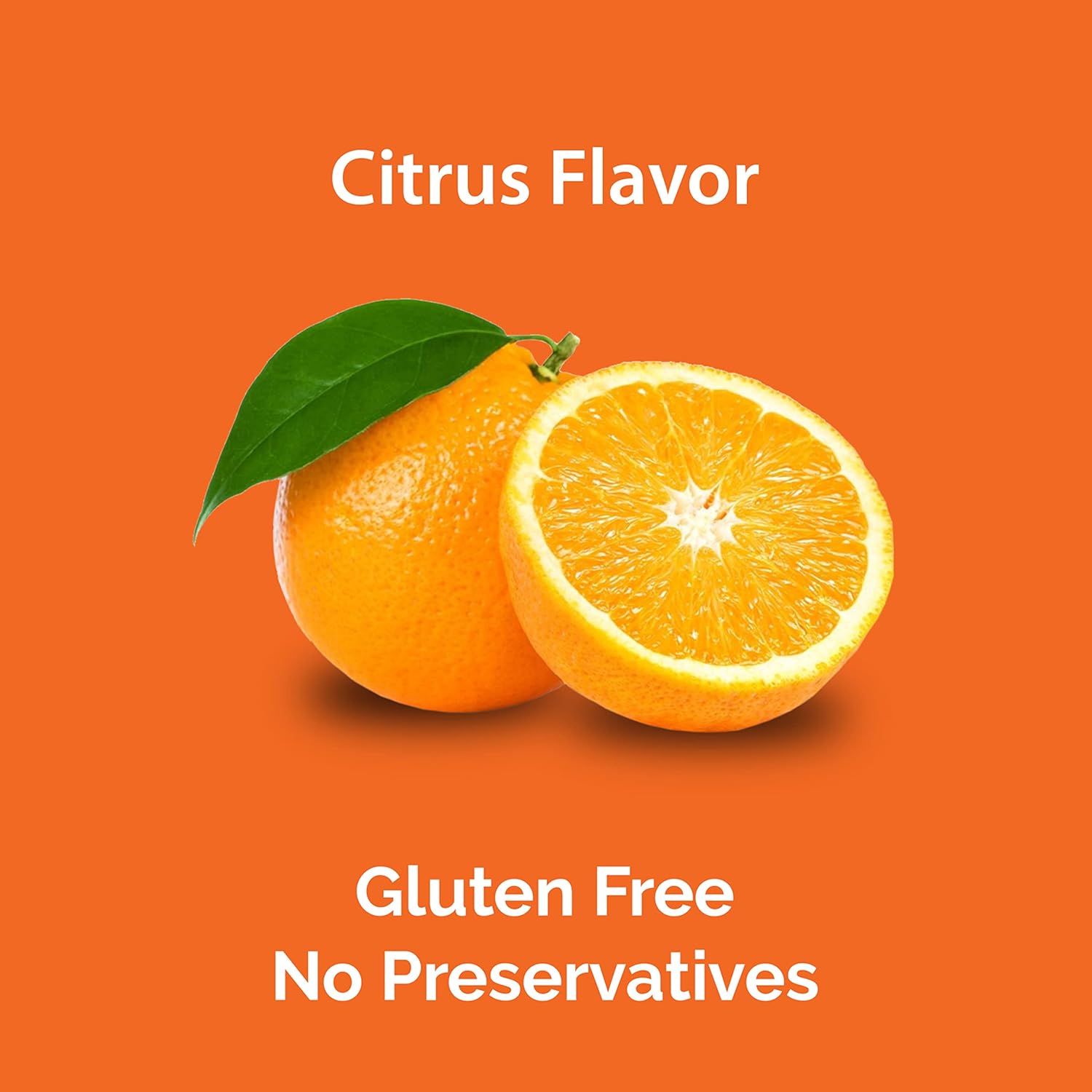 Immune Support Citrus Chewable Tablets with Vitamin C 1000mg - Gluten-Free Supplement with Antioxidants, Zinc, Echinacea, and Ginger