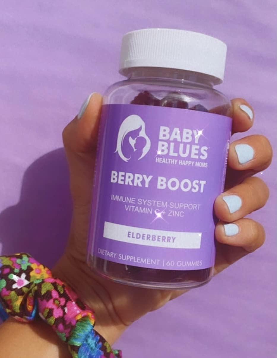 Immune Support Elderberry Gummies for Moms with Zinc & Vitamin C - Vegan, Gluten Free (60 Pieces)