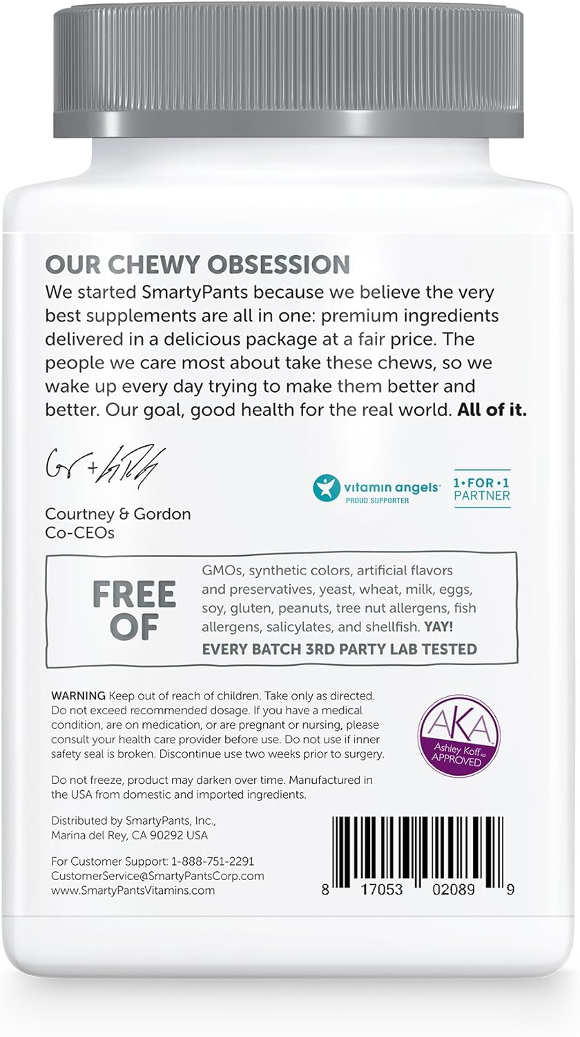 Immune Support Mineral Chews with Magnesium Citrate, Calcium, Vitamin D3, C, K2, Zinc & Selenium - 60 Count