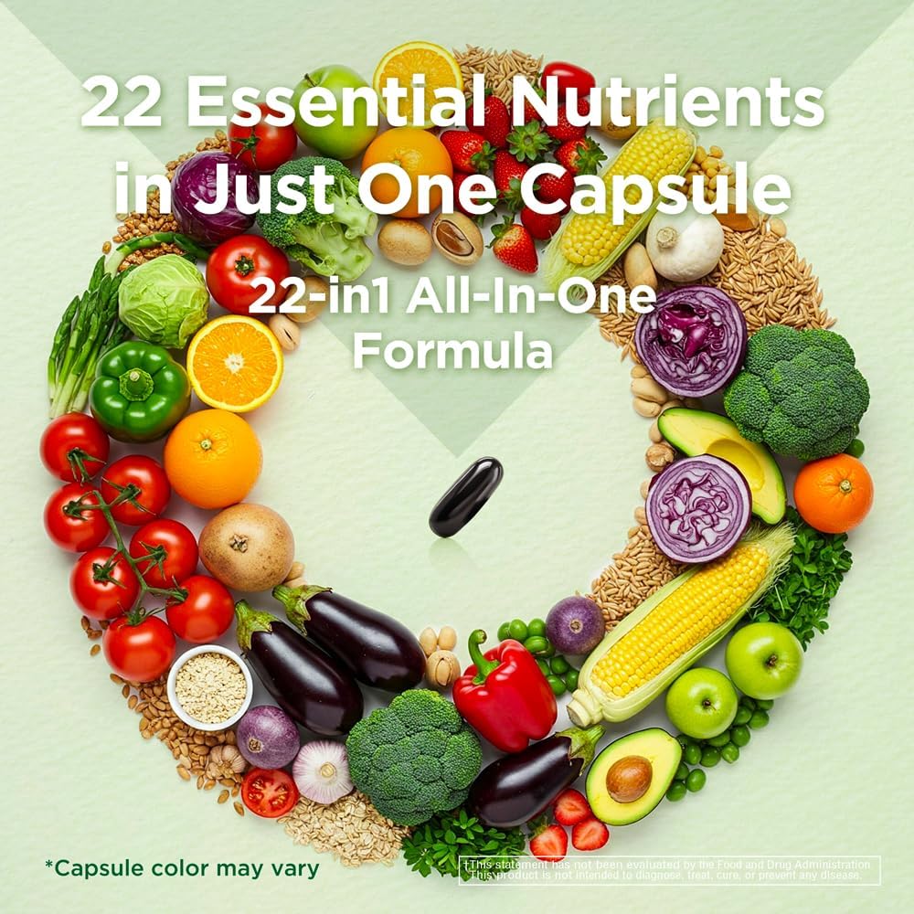 Immune Support Multivitamin & Mineral Supplement for Men and Women - 120 Softgels by INNERVISNUTRITION