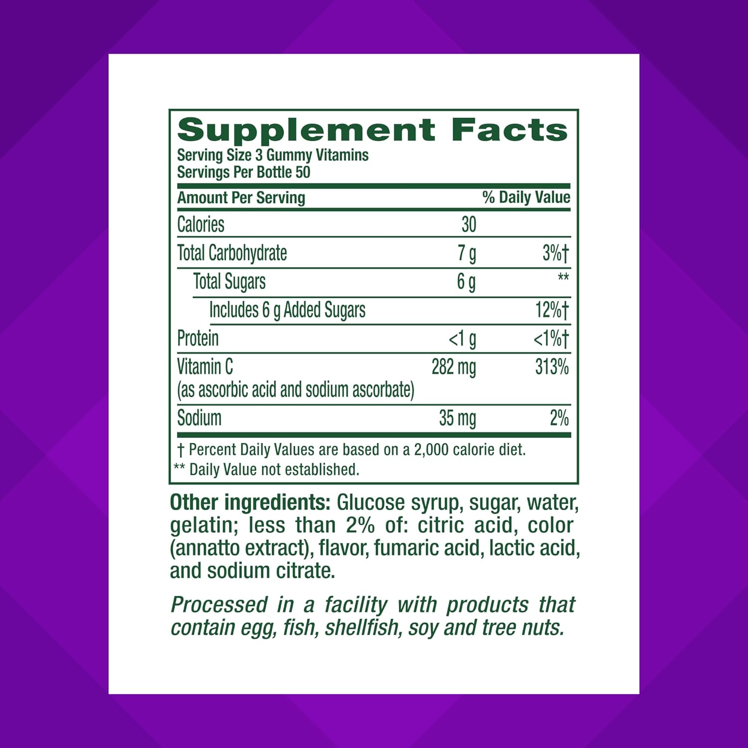Immune Support Orange Flavored Vitamin C Gummies, 282mg, 150 Count, 50 Day Supply by America’s #1 Gummy Vitamin Brand