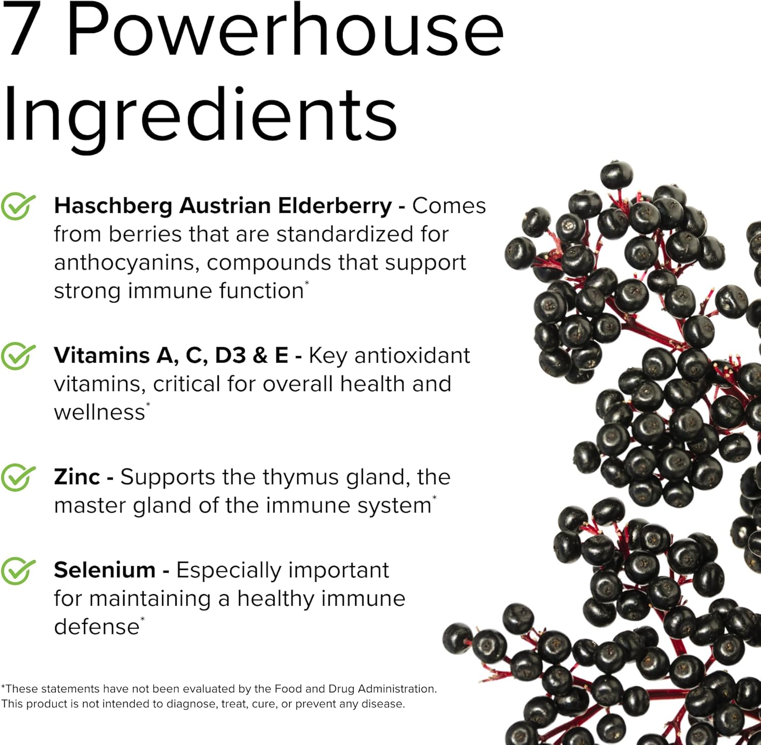 Immune Support Supplement with Elderberry, Zinc, and Selenium for Enhanced Immune Response - 60 Tablets by Terry Naturally ViraPro