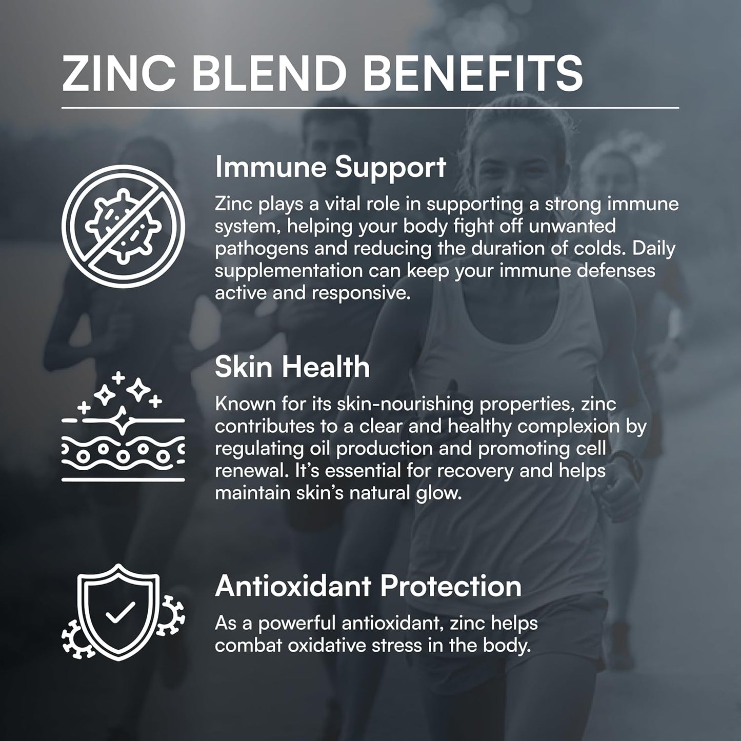 Immune Support Supplement with Zinc, Vitamin A, B-3 & B-6, Marshmellow Root, Dandelion Root Extract & Shiitake Mushroom - 90 Capsules