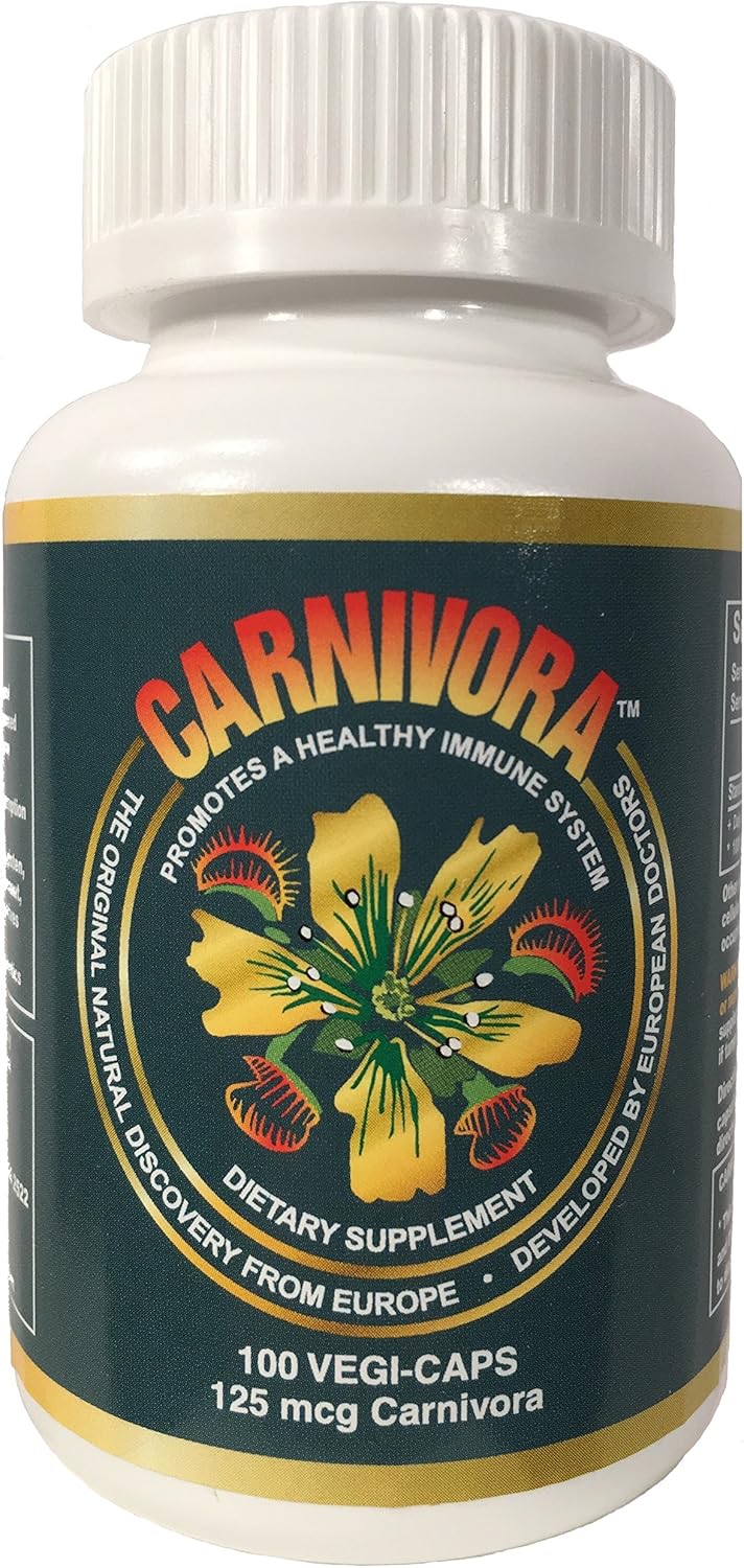 Immune System Support Capsules - Vegan, Gluten-Free Carnivora Vegi-Caps (100 Capsules)