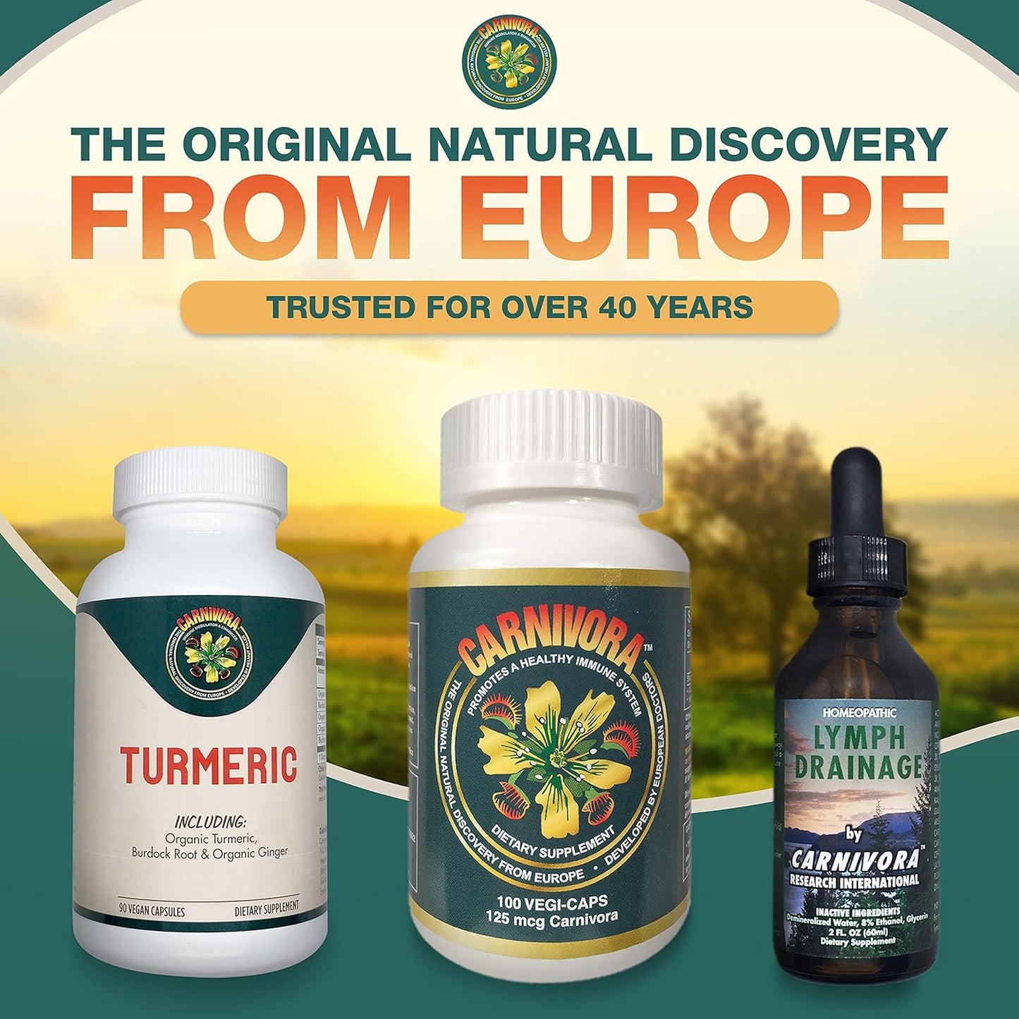 Immune System Support Capsules - Vegan, Gluten-Free Carnivora Vegi-Caps (100 Capsules)