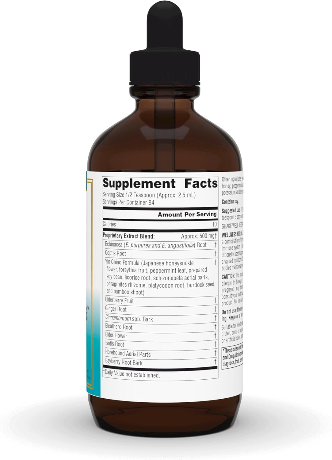 Immune System Support Liquid with Echinacea, Coptis & Yin Chiao - 8 Fluid oz - Source Naturals Herbal Resistance