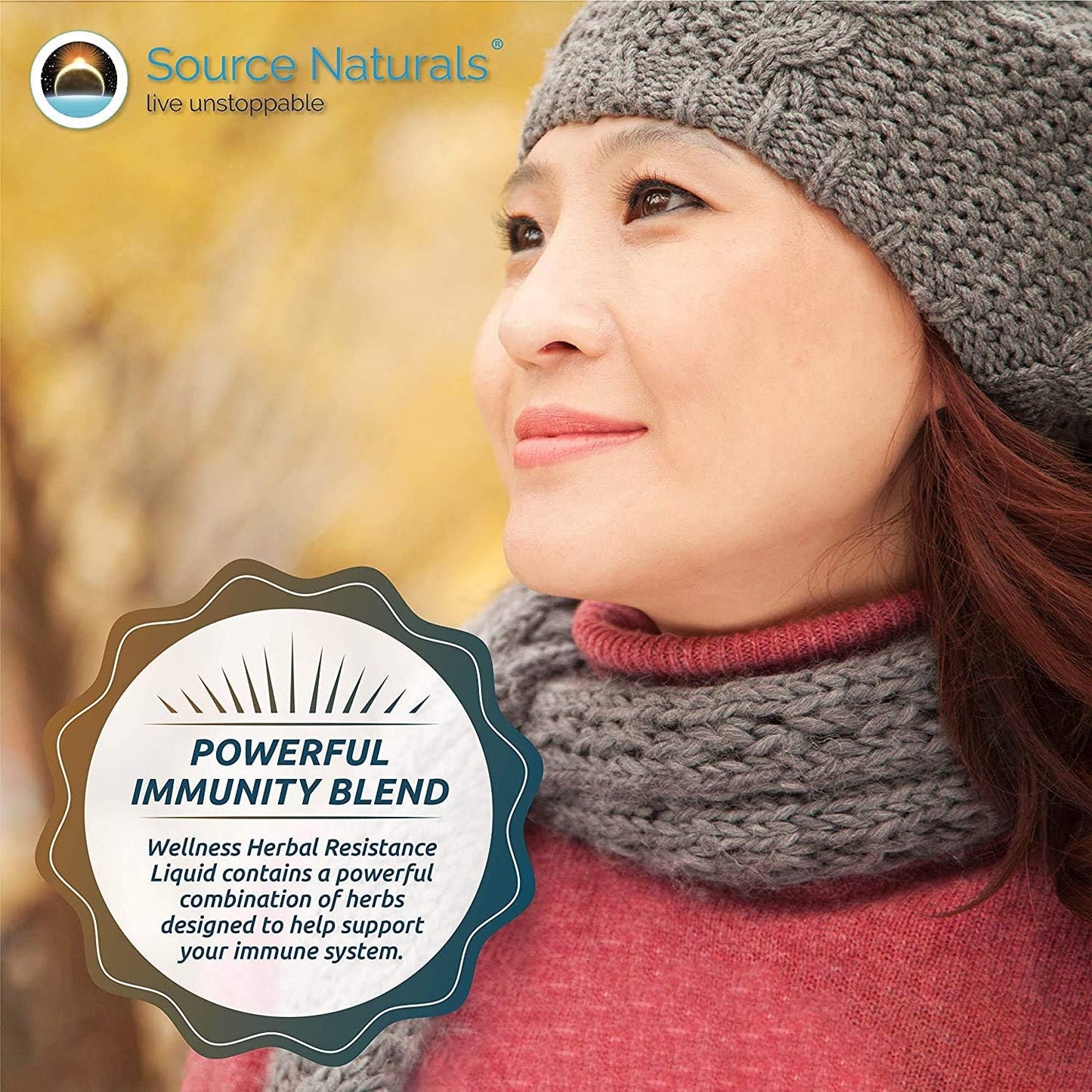 Immune System Support Liquid with Echinacea, Coptis & Yin Chiao - 8 Fluid oz - Source Naturals Herbal Resistance