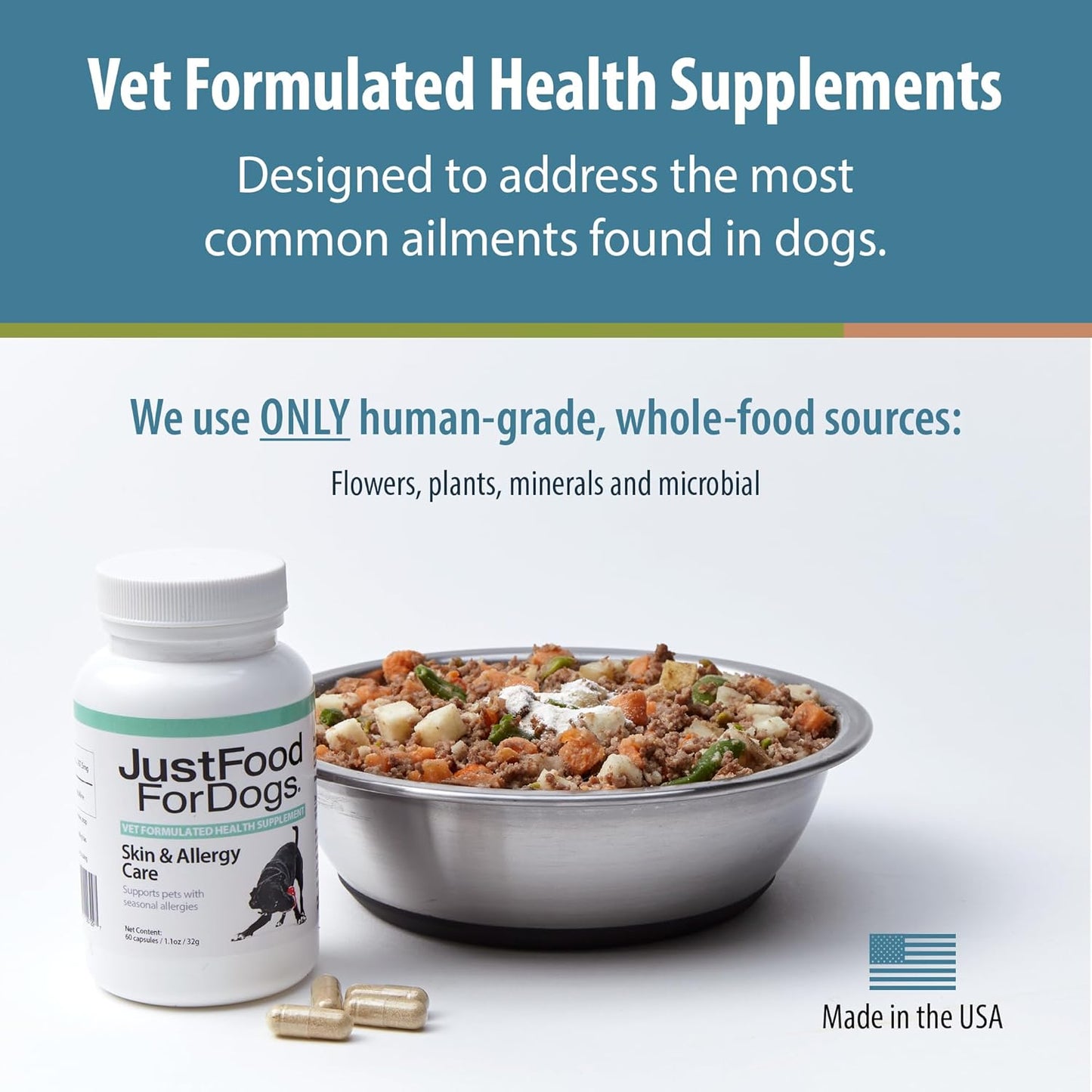 Immune System Support Supplement for Dogs with Allergies - 60 Count