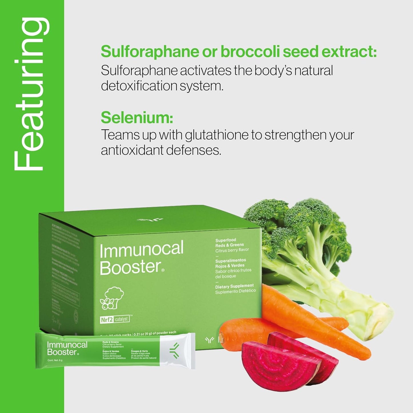 ImmunoCal Pack: Glutathione Precursor & Whey Protein Isolate - Antioxidant Boost, Immune Support, 30 Servings x 2 - Dietary Supplement with Fruits & Veggies