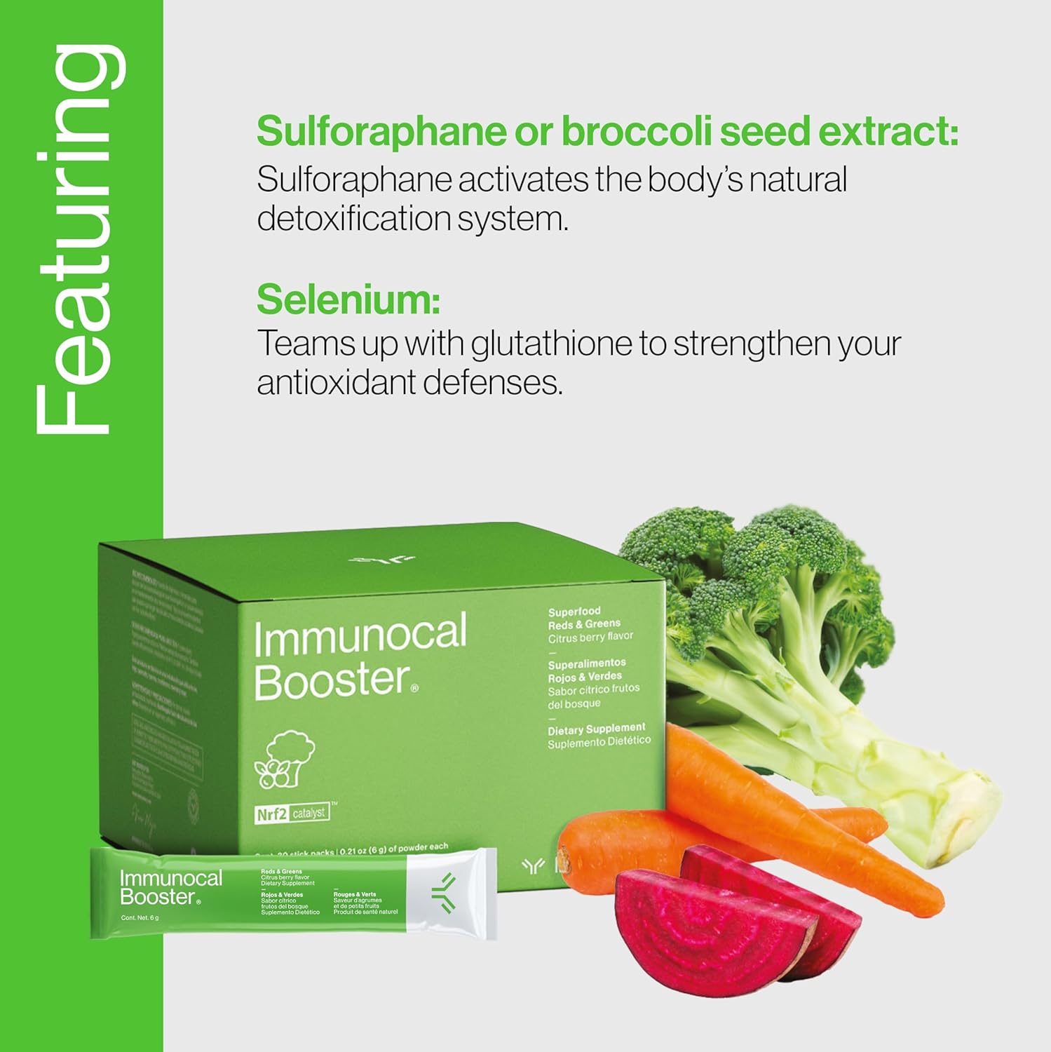 ImmunoCal Pack: Glutathione Precursor & Whey Protein Isolate - Antioxidant Boost, Immune Support, 30 Servings x 2 - Dietary Supplement with Fruits & Veggies