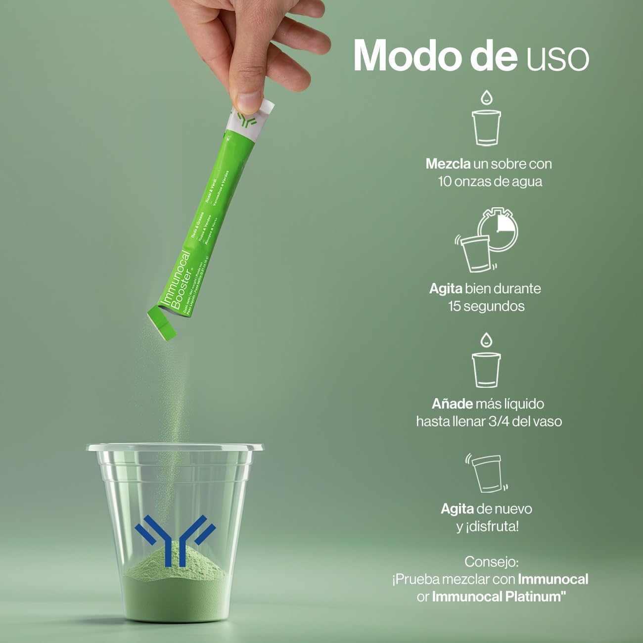 Immunocal Pack of 2 - Glutathione Precursor & Whey Protein Isolate, Anti-Aging Supplement with 50+ Fruits & Veggies, 30 Servings per Pack