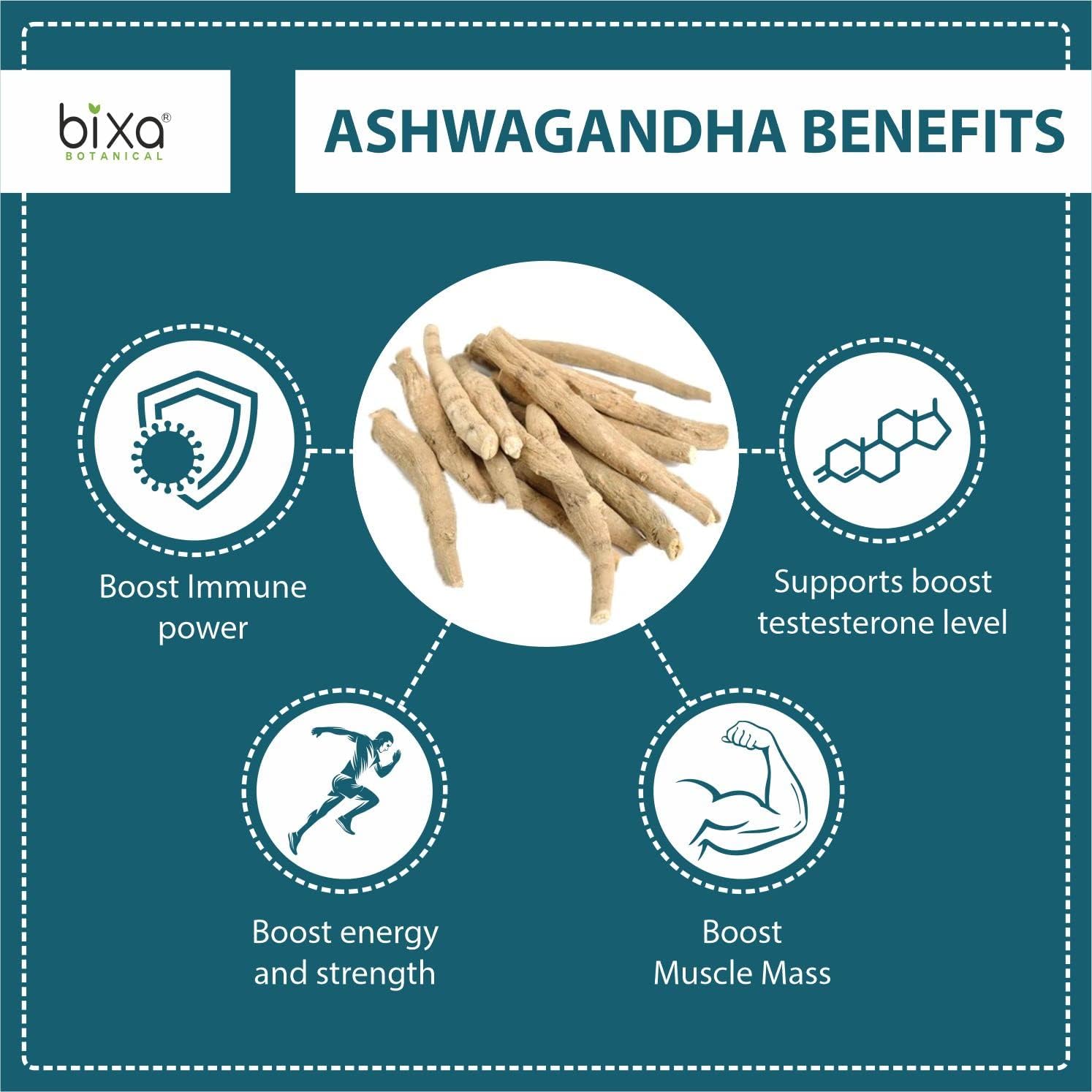 Indian Ginseng Herbal Supplement with Ashwagandha Extract for Energy & Immunity- 60 Count Pack