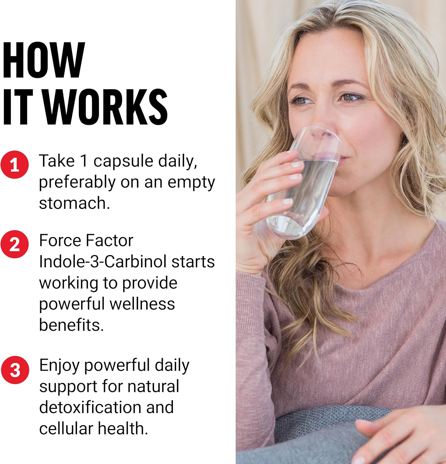 Indole-3-Carbinol 200mg Supplement for Detox & Antioxidant Support - Clinically Studied Dose, Vegan, 60 Capsules