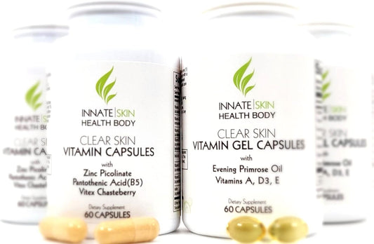 Innate Skin Clear Skin Acne Vitamin System with 20 Antioxidants, Botanicals & Minerals - 240 Count Pack