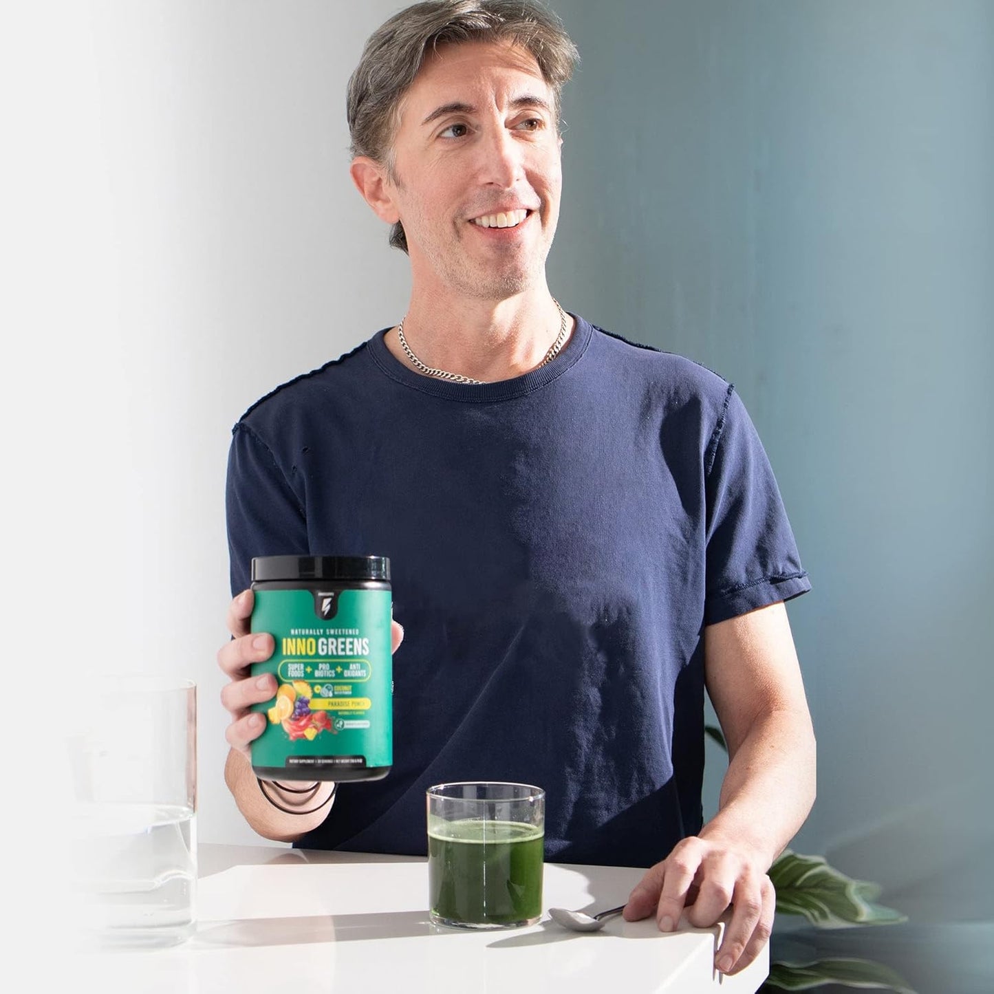 InnoSupps Inno Greens: Organic Superfoods with Probiotics - Antioxidant & Hydration Boost - 30 Servings