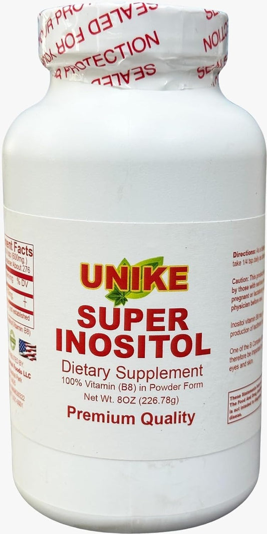 Inositol Powder Supplement for Hormonal Balance, Fertility, and Ovarian Support - Gluten-Free, Vegan Formula - 8 Oz Pack