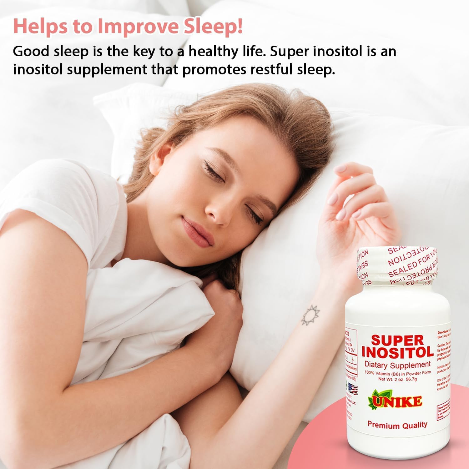 Inositol Powder Supplement for Hormonal Balance, Fertility, and Ovarian Support - Gluten-Free, Vegan Formula - 8 Oz Pack