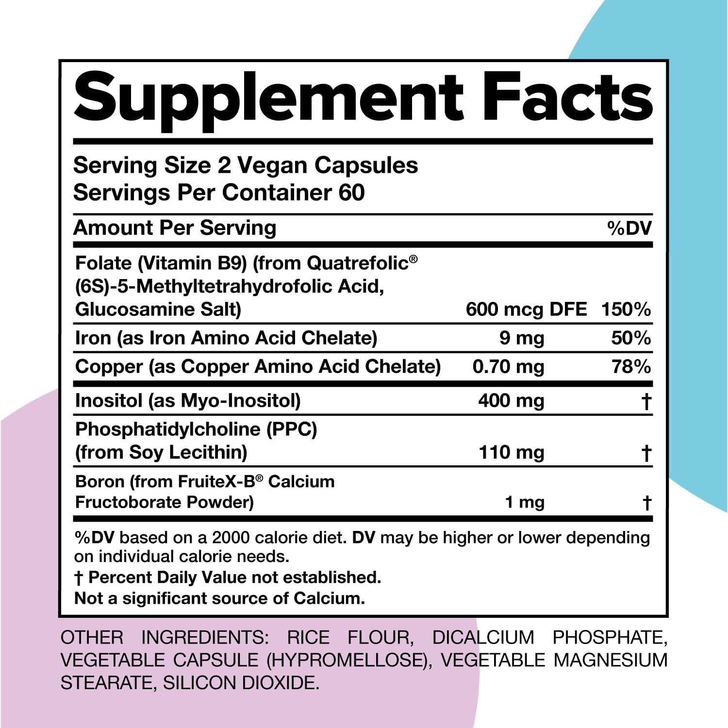 Inositol Supplement for Women - Hormone Balance & Longevity Support - 120 Capsules - Complement ForHer Multivitamin