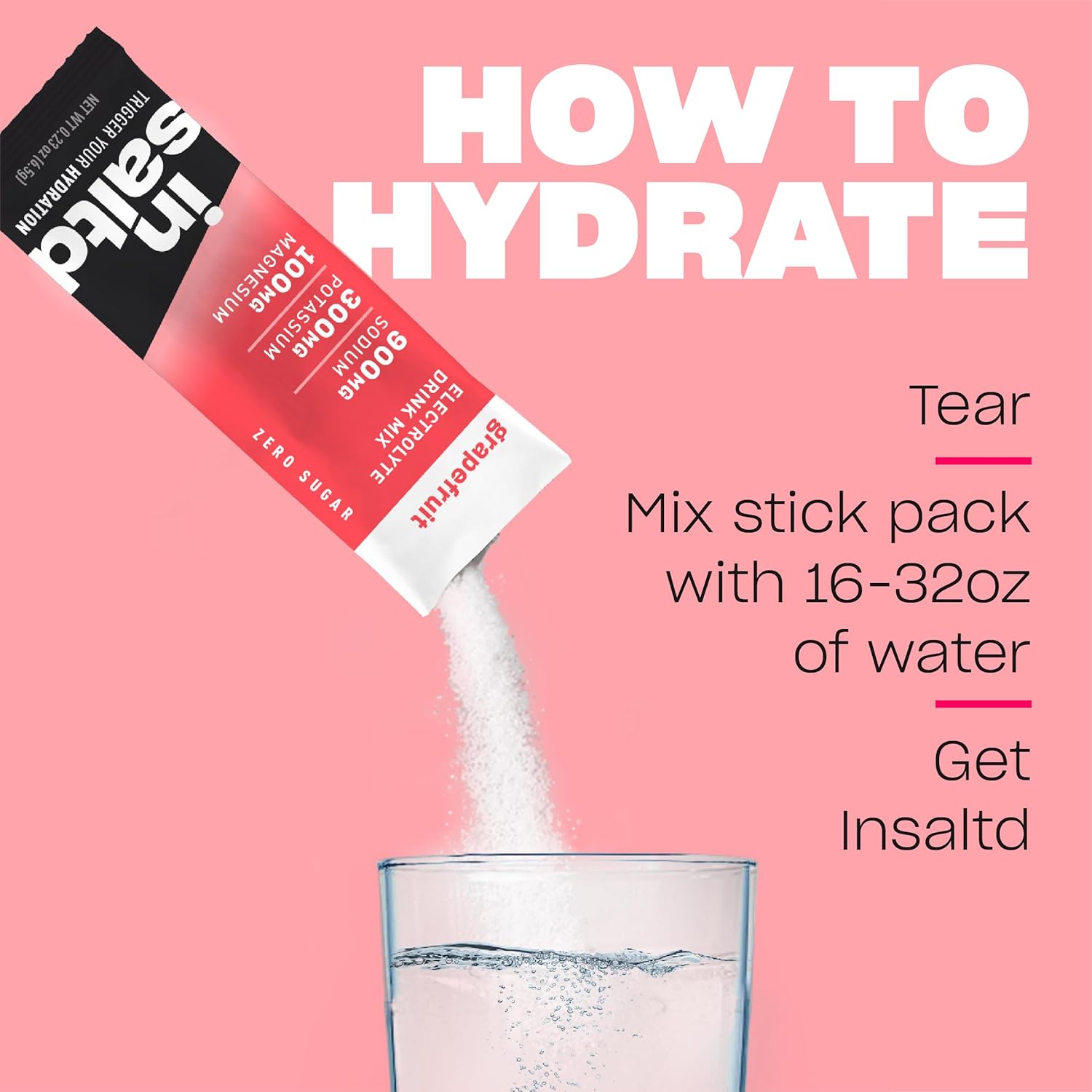 INSALTD™ Keto Electrolyte Drinks Variety Pack - No Stevia Aftertaste | Sugar Free Electrolytes Powder Packets for Intermittent Fasting | High-Potency Hydration - 12 Pack
