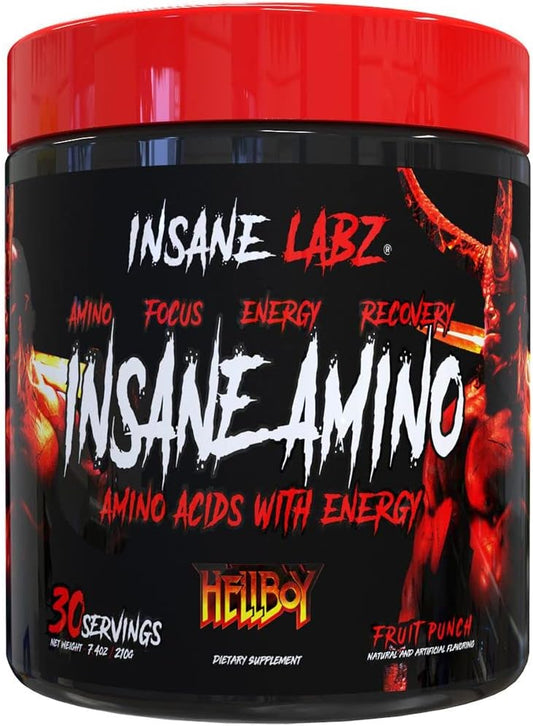 Insane Labz Hellboy Amino - Fruit Punch Flavor for Intense Workouts