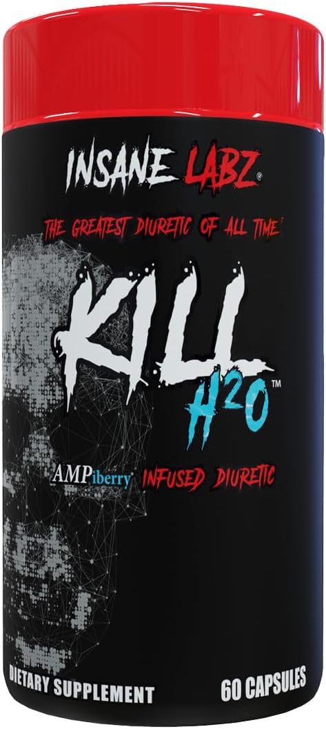 Insane Labz Kill H2O: AMPiberry Diuretic with Dandelion Root and Green Tea - 20 Servings