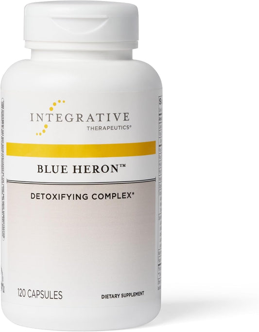 Integrative Therapeutics Blue Heron Detox Complex - Colon Support with Fiber, Herbs, Probiotics - Includes Fenugreek - 120 Capsules