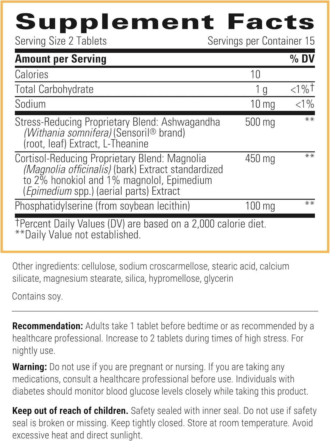 Integrative Therapeutics Cortisol Manager Supplement - Ashwagandha & L-Theanine - Promotes Relaxation & Calm - 30 Tablets