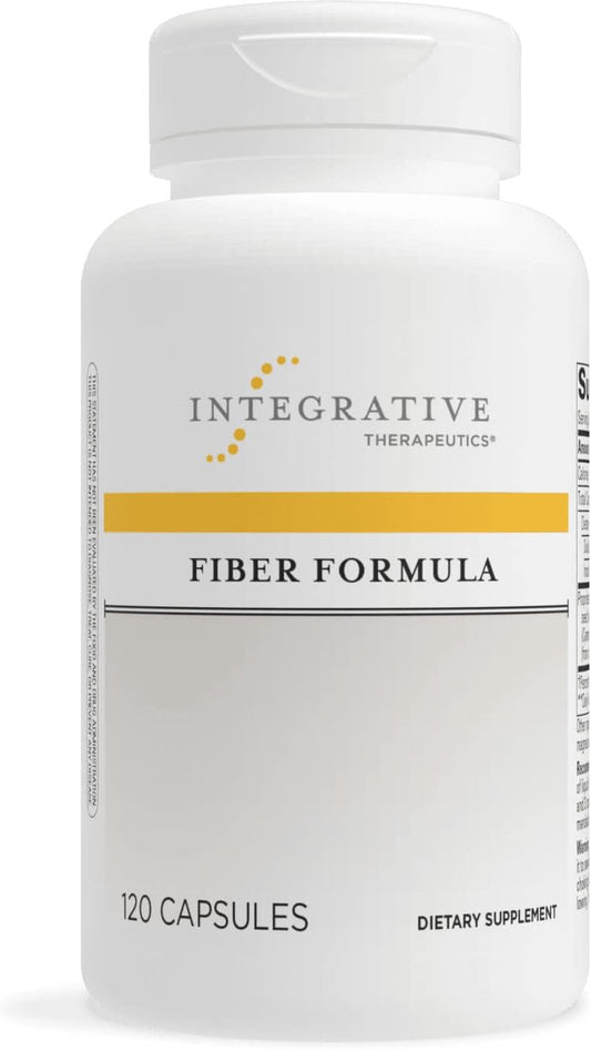 Integrative Therapeutics Fiber Formula Capsules - Colon & Digestive Health Support with True Dispersion Technology - Psyllium Seed Husk, Pectin, Oat Bran, Guar Gum - 120ct
