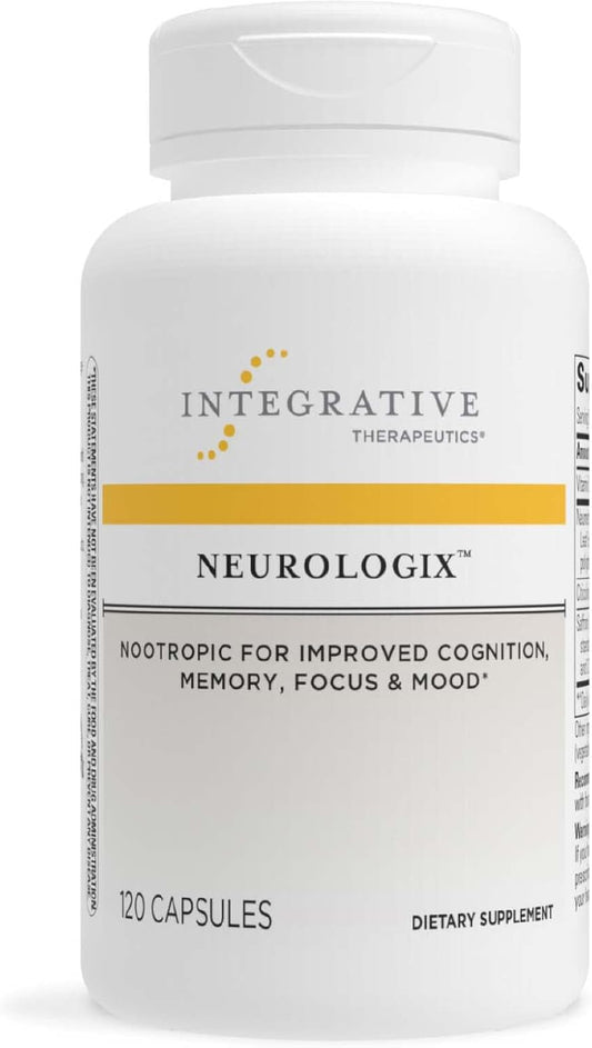 Integrative Therapeutics Neurologix - Memory & Focus Brain Support Supplement - Nootropic for Concentration & Brain Health - 120 Capsules