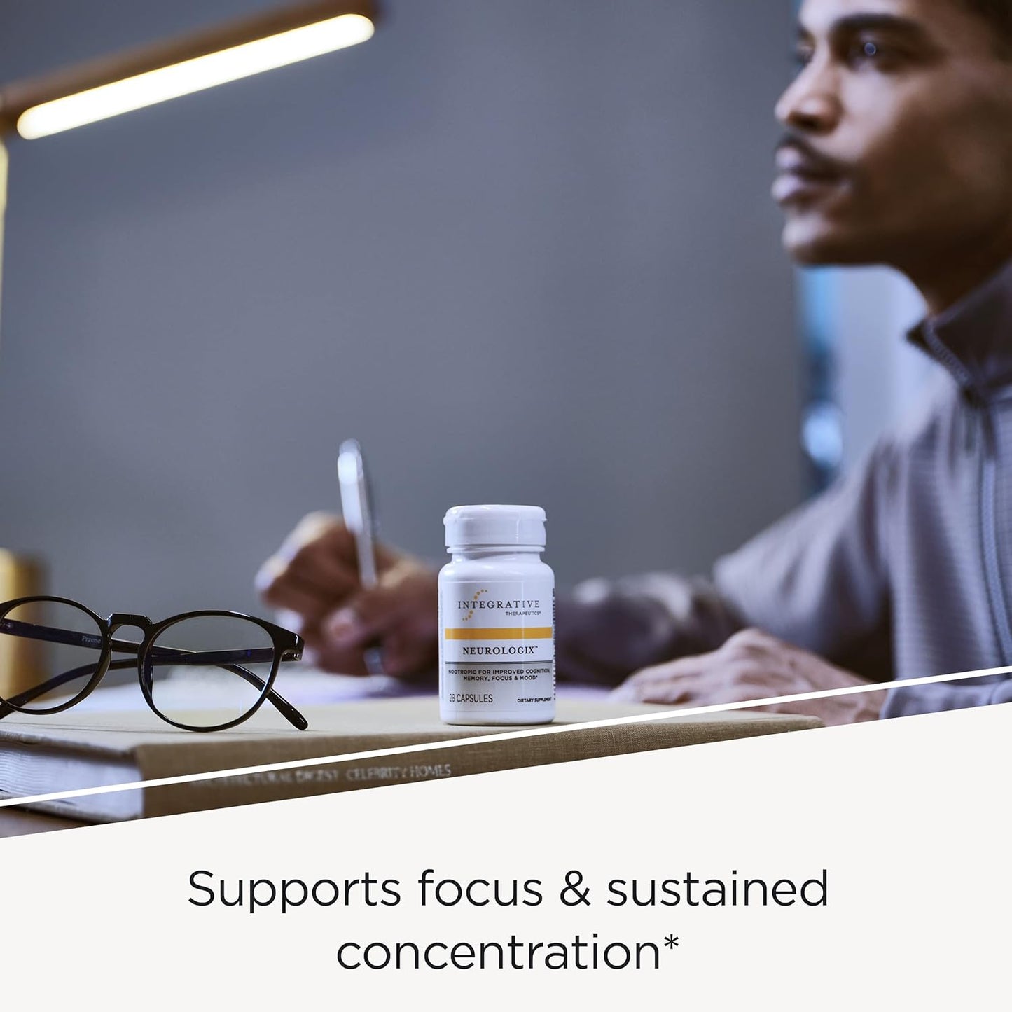 Integrative Therapeutics Neurologix - Memory & Focus Brain Support Supplement - Nootropic for Concentration & Brain Health - 120 Capsules