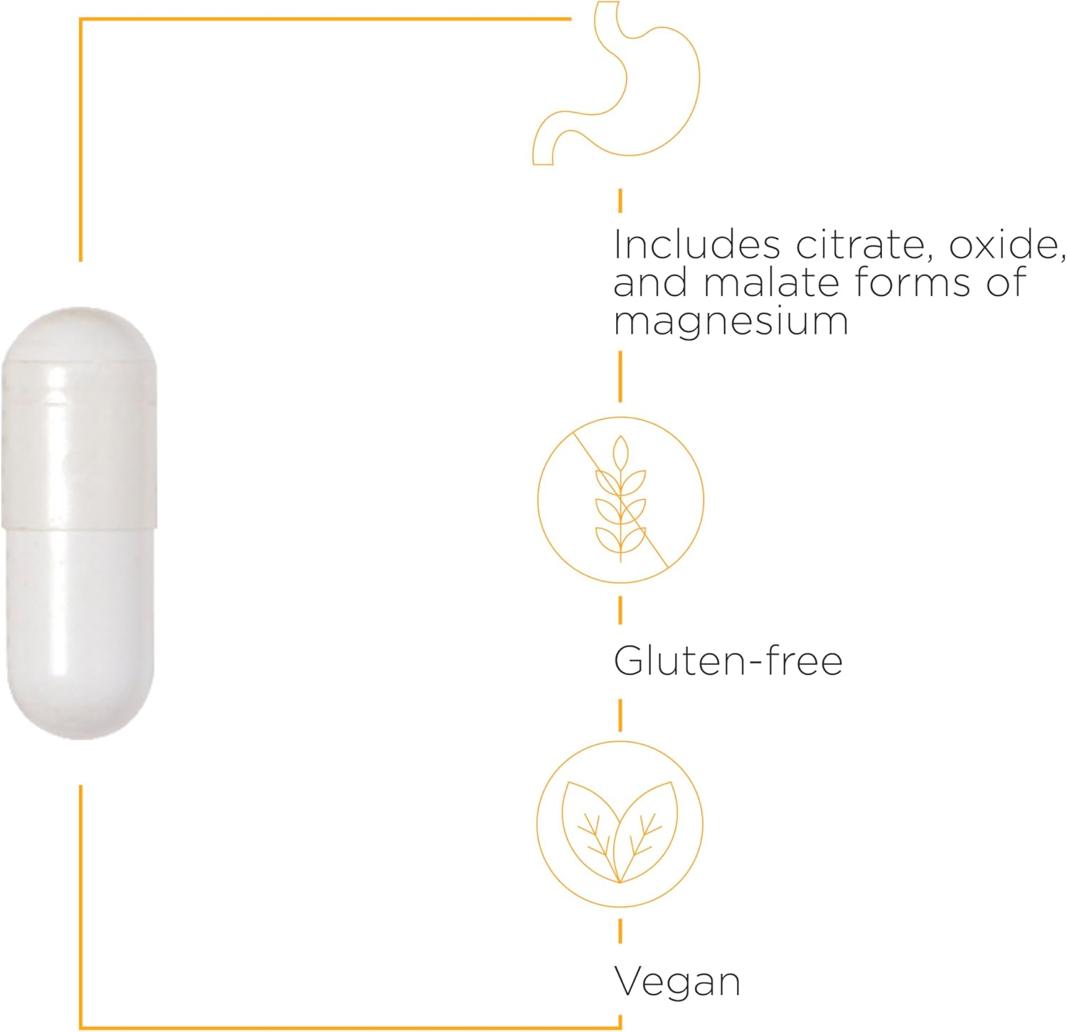 Integrative Therapeutics Tri-Magnesium Capsules - Promotes Bone and Dental Health, Cardiovascular Support, and Calmness - 90 Count