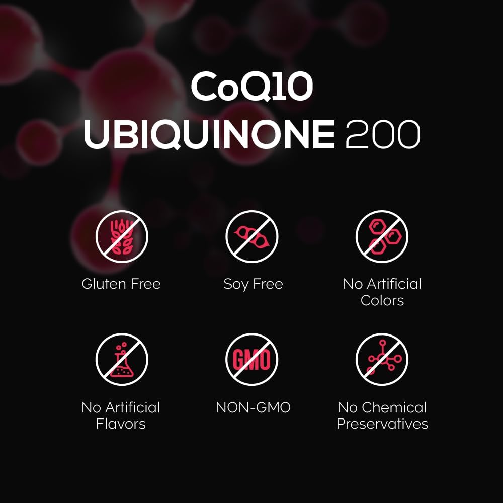 Intelligent Labs CoQ10 Ubiquinone Softgels 200mg | Enhanced Absorption with MCT Oil | 120 Servings, 4 Months Supply | Non-GMO