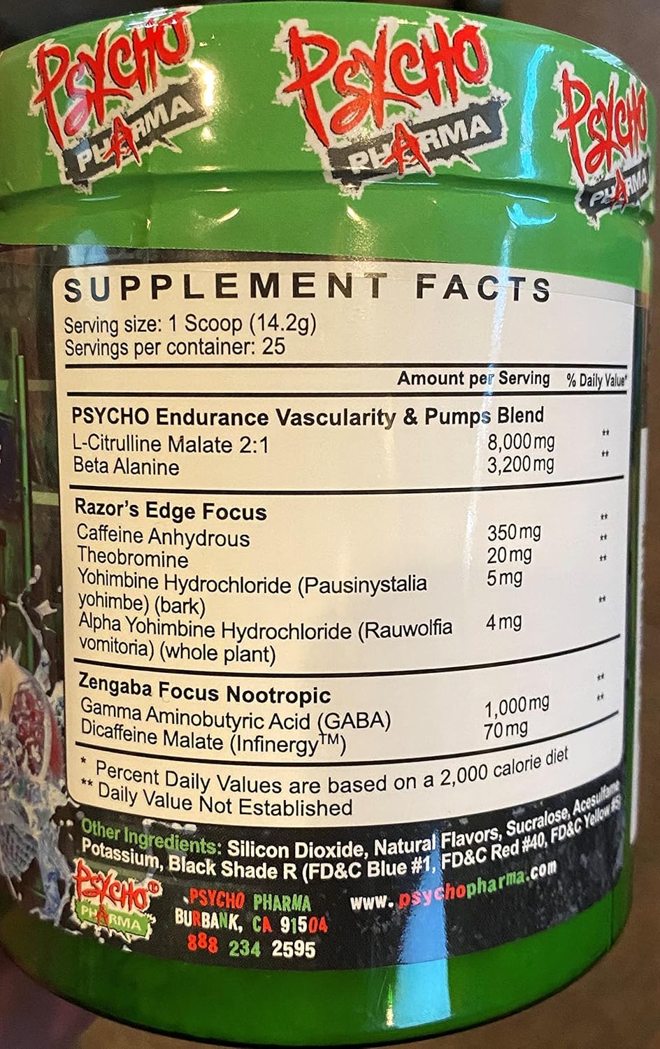 Intense High-Stim Preworkout Powder: Edge of Insanity for Pumps, Strength, Energy, and Focus - Comparable to Famous PWOs
