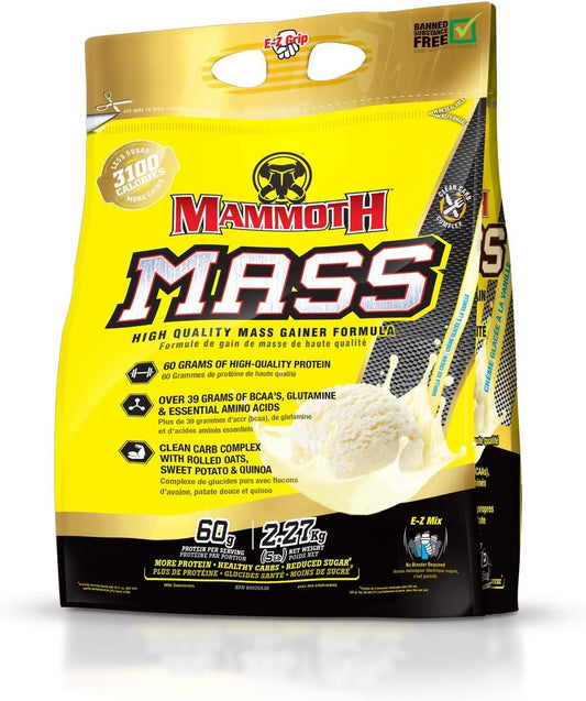 Inter-Active Nutrition Mammoth Mass Vanilla Supplement 5 lbs - FID15319