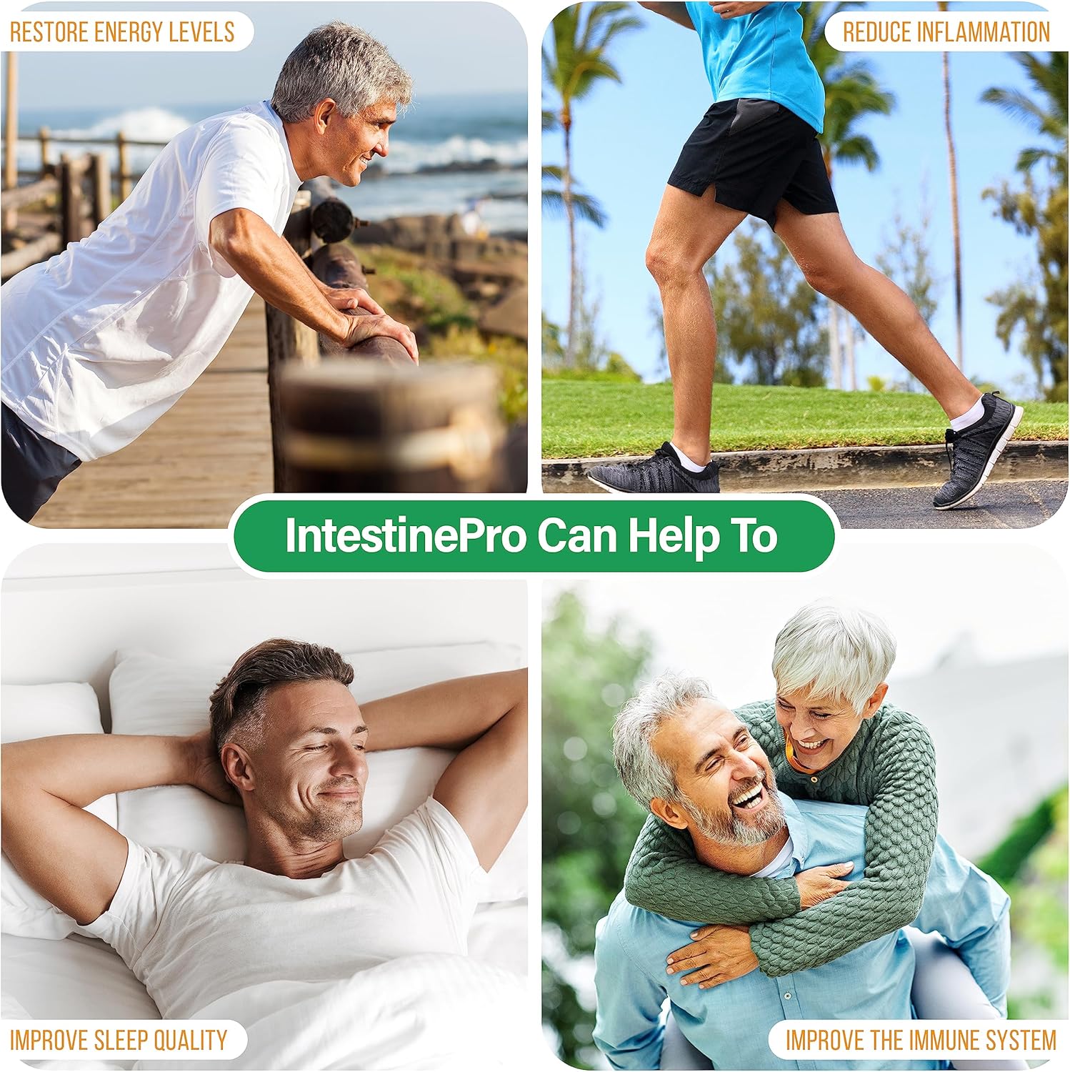 IntestinePro: Premium Non-GMO Intestine Support with Wormwood, Black Walnut, Echinacea & More - 60 Capsules