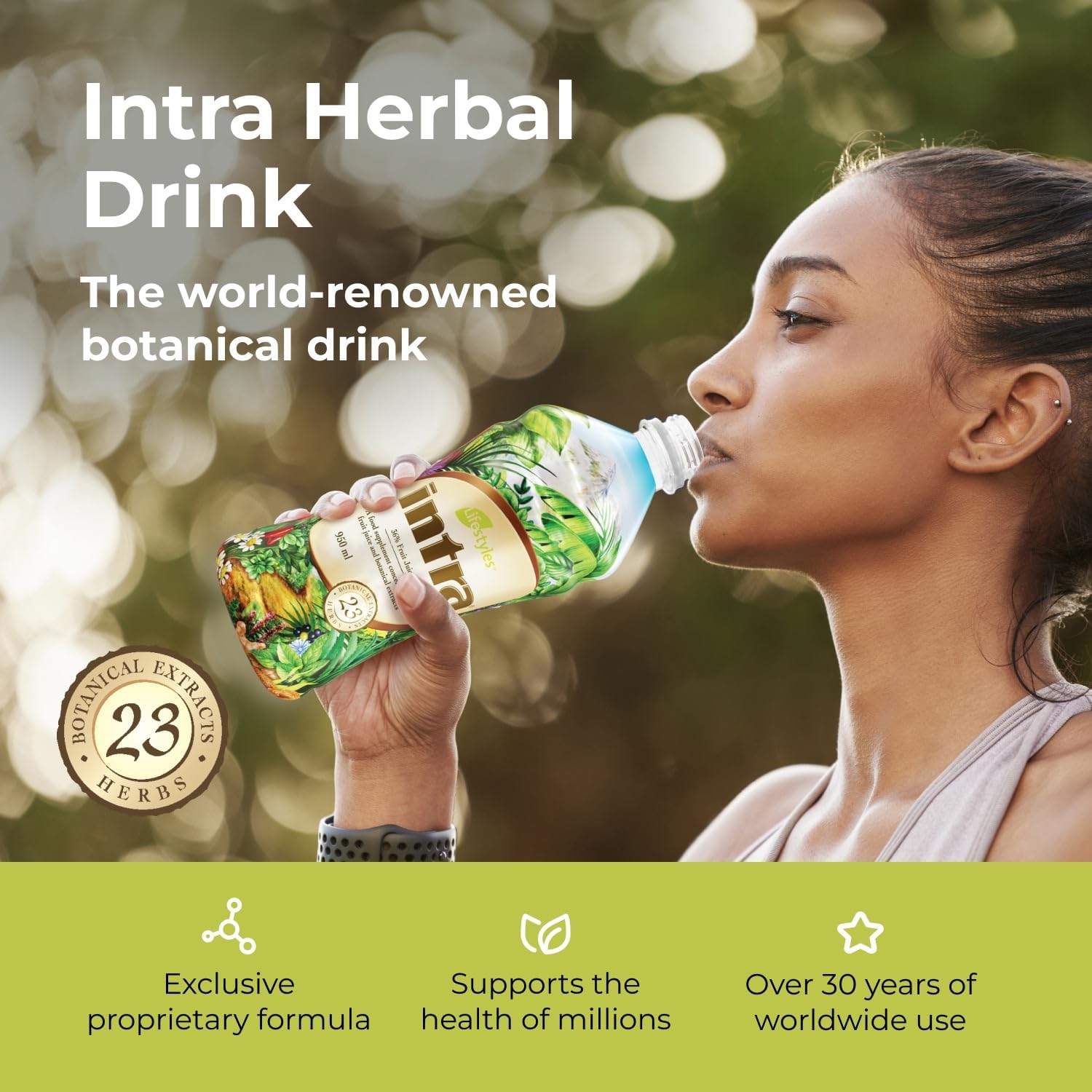 Intra Lifestyles Better Together Kit: Herbal Cleanse Detox Drink & Immune Support Supplements with 23 Botanical Extracts from Canada