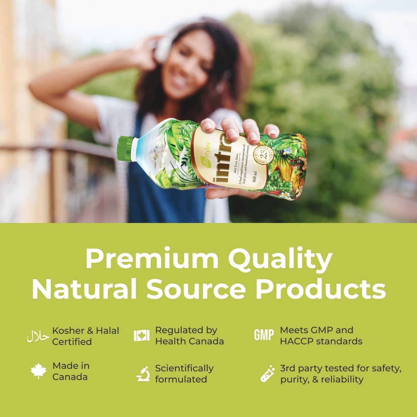 Intra Lifestyles Better Together Kit: Herbal Cleanse Detox Drink & Immune Support Supplements with 23 Botanical Extracts from Canada